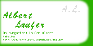 albert laufer business card